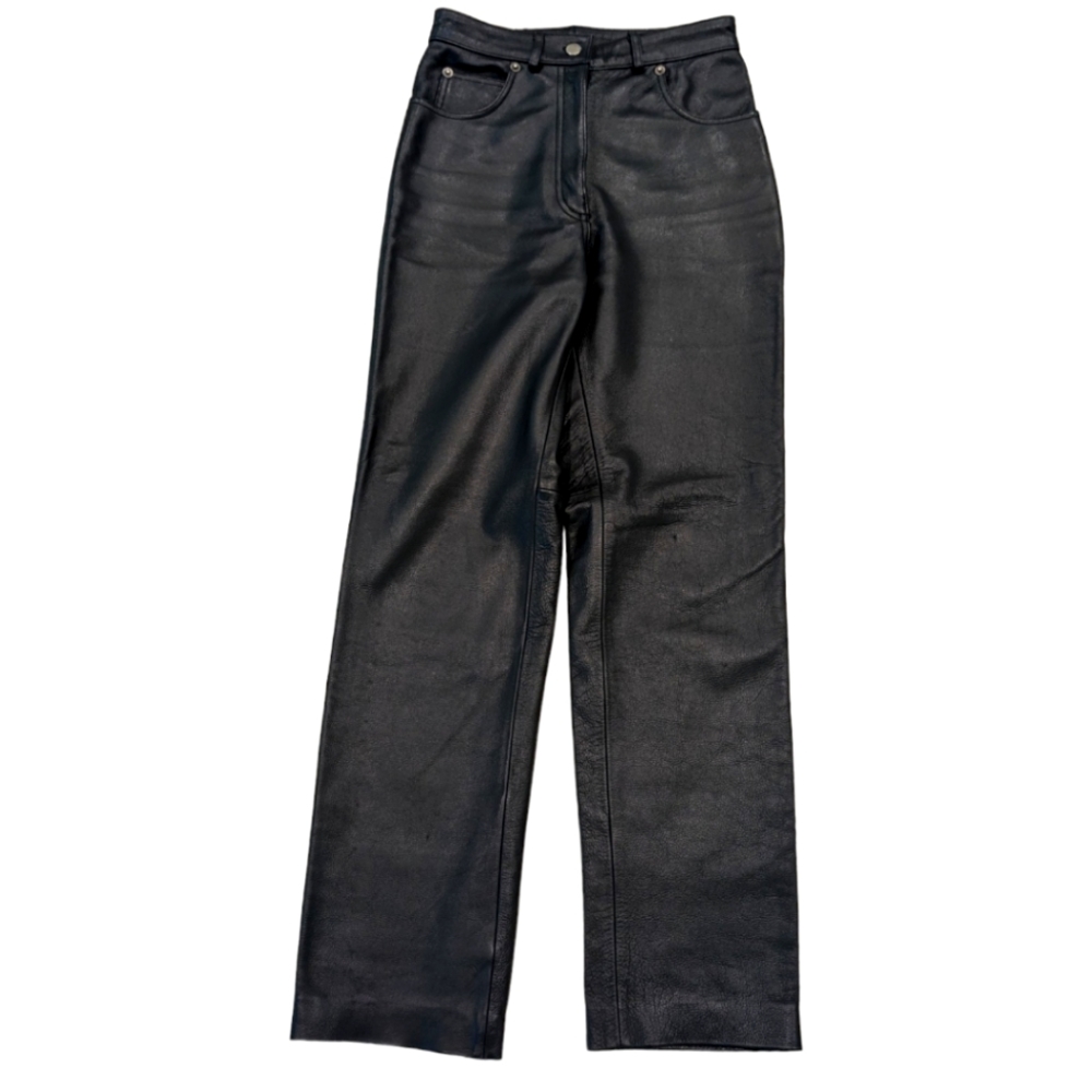 Leather Pants Satin Lined sz 8